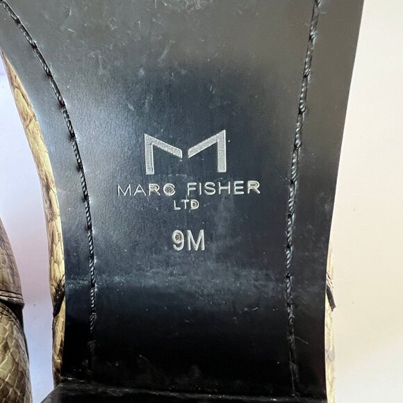 Marc Fisher LTD Yale Chelsea Ankle Boots, Pointy Toe, Size 9, Snakeskin Print EC - Picture 7 of 13